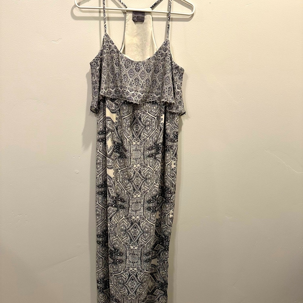 Anthropologie Vanessa Virginia maxi dress. Black and white. Size 10.